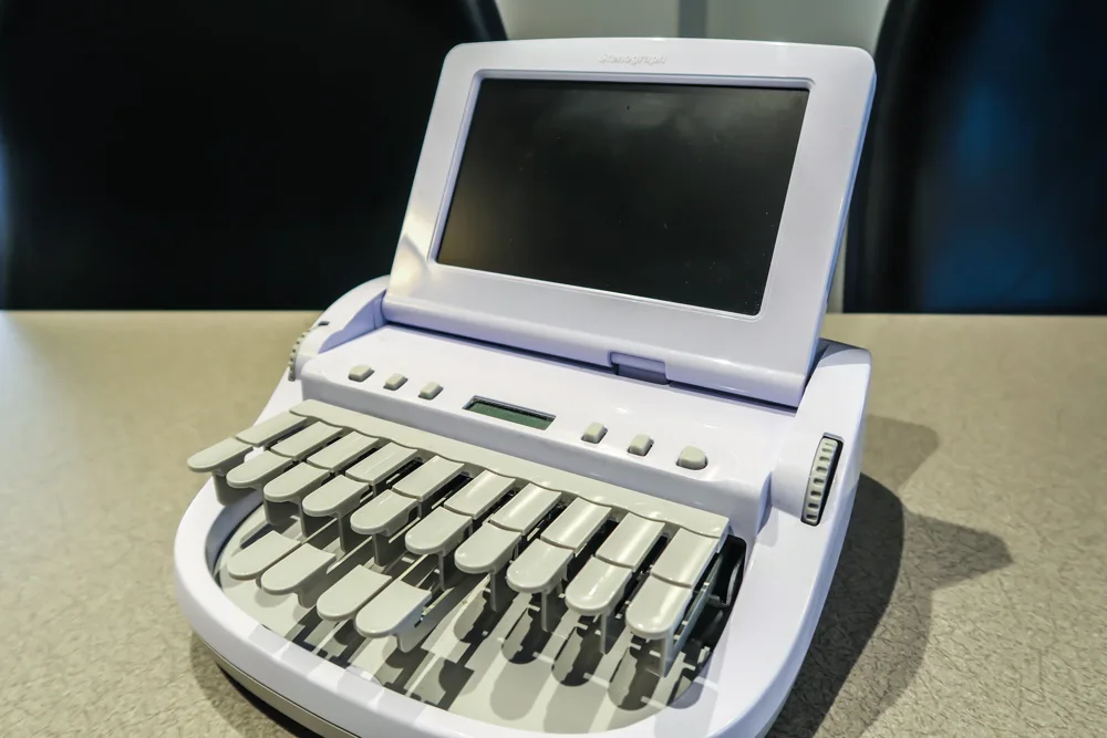 Court reporting equipment from Area Wide’s original website